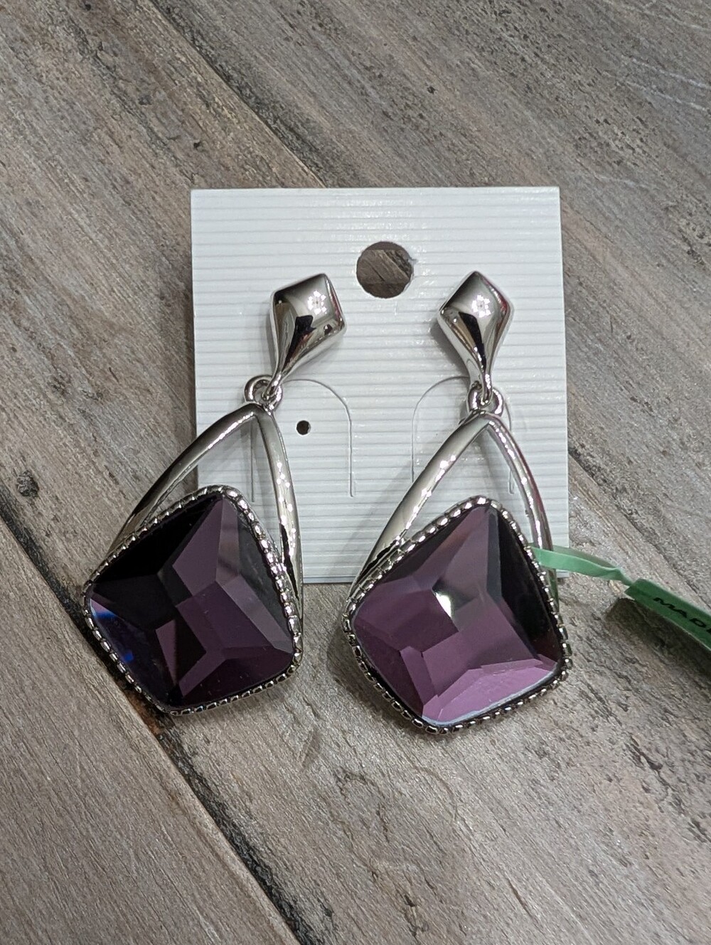 Purple Amethyst Earrings 🌷 - Picture 2 of 3
